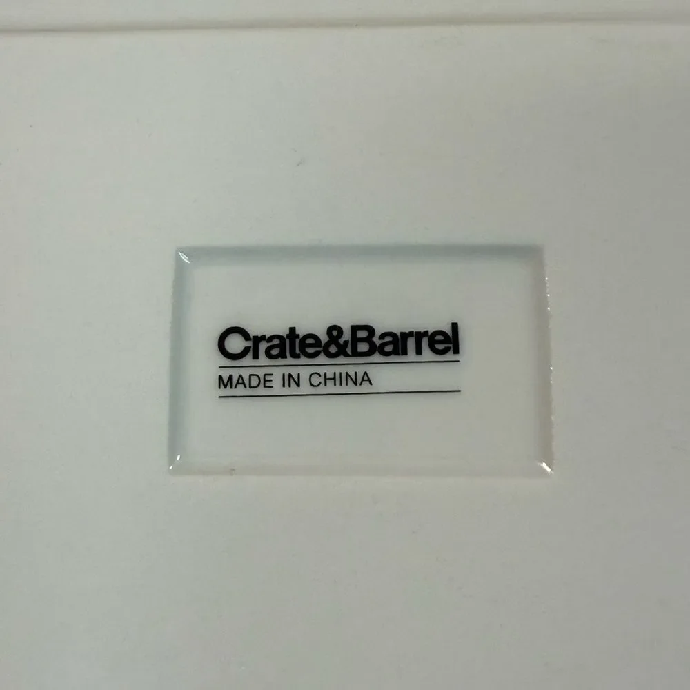 Crate & Barrel Snack Appetizer Ceramic Plates Set of 3 Spicy Sour Salty